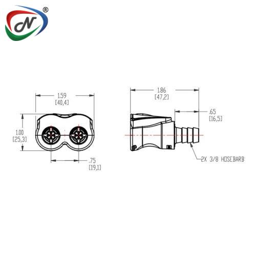 CPC Quick Connect & Disconnect Solutions DTLD17006MBLK 3/8 NSSP005013