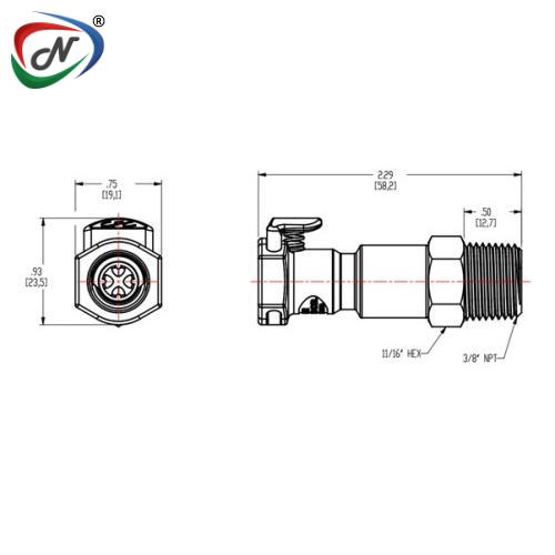 CPC Quick Connect & Disconnect Solutions EFCD10612 3/8 NPT Valved Coupling Body NSSP005020