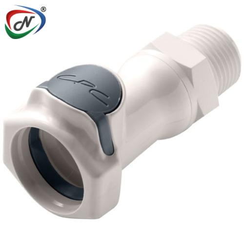 CPC Quick Connect & Disconnect Solutions FFC10835 NPT Non-Valved Polysulfone Molded White Coupling Body NSSP005047