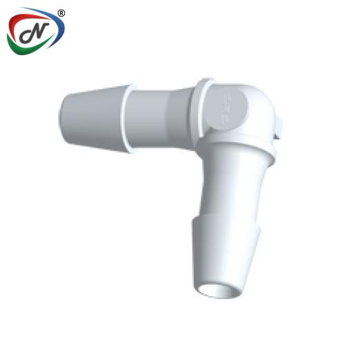 CPC Quick Connect & Disconnect Solutions HE370 Elbow Fitting, 3/32 HB x 3/32, Natural PVDF NSSP005076