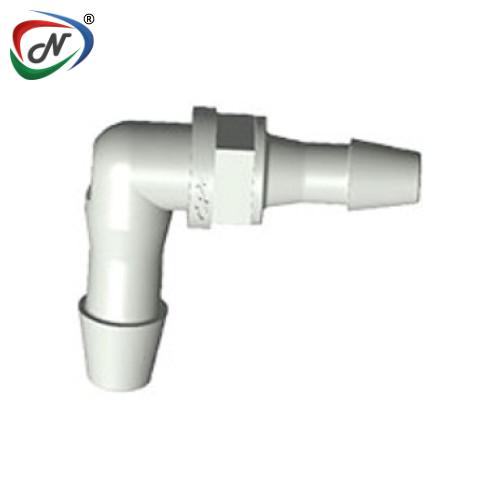 CPC Quick Connect & Disconnect Solutions HER65 Elbow Reducer Fitting, 6/32 HB x 5/32 HB, Polypropylene NSSP004583