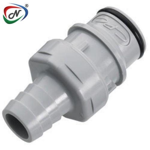 CPC Quick Connect & Disconnect Solutions HFC22812V 1/2 Hose Barb Non-Valved In-Line Polypropylene Insert FKM Seal NSSP005280