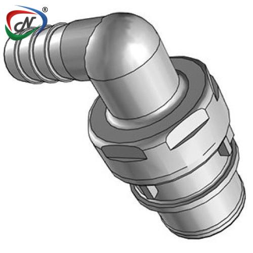 CPC Quick Connect & Disconnect Solutions HFC23612 3/8 Hose Barb Non-Valved Elbow Polypropylene Insert NSSP005285