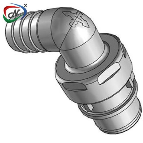 CPC Quick Connect & Disconnect Solutions HFC23812 1/2 Hose Barb Non-Valved Elbow Polypropylene Insert NSSP005288