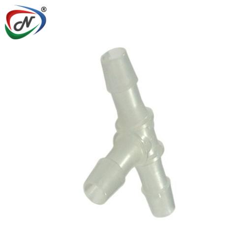 CPC Quick Connect & Disconnect Solutions HT12-Tee Fitting, 3/8 HB X 3/8 HB X 3/8 HB, Natural Polypropylene NSSP003064