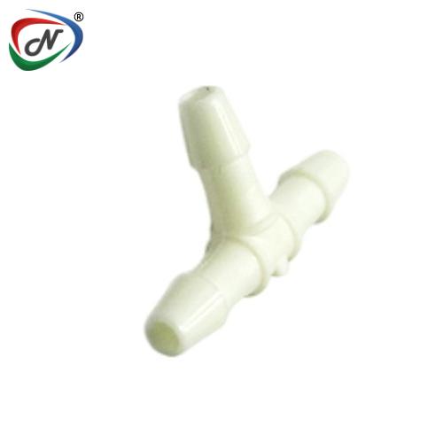 CPC Quick Connect & Disconnect Solutions HT330 Tee Fitting, 3/32 HB X 3/32 HB X 3/32 HB, White Nylon NSSP003339
