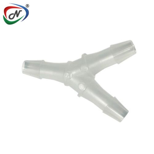 CPC Quick Connect & Disconnect Solutions HY8 Y Fitting, 1/4 HB X 1/4 HB X 1/4 HB, Natural Polypropylene NSSP003224