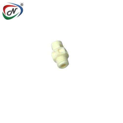 CPC Quick Connect & Disconnect Solutions KS230 Straight Fitting, 1/4-28 UNF X 1/16 HB, White Nylon NSSP003340