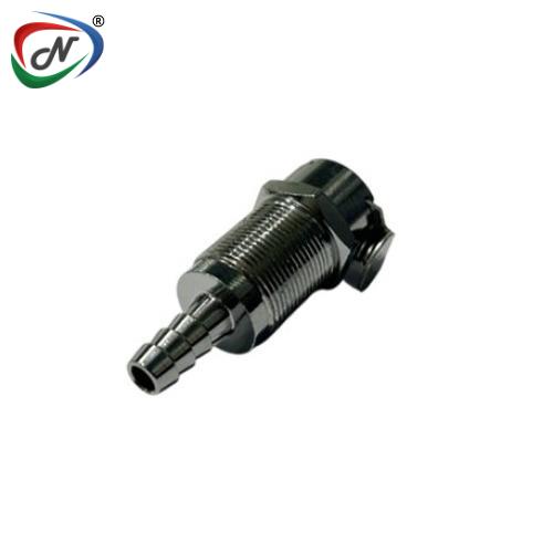 CPC Quick Connect & Disconnect Solutions LC16004 1/4 Hose Barb Non-Valved Panel Mount  Chrome plated Brass Coupling Body NSSP003431