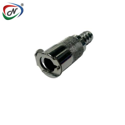 CPC Quick Connect & Disconnect Solutions LC17006 3/8 Hose Barb Non-Valved In-Line Chrome-plated Brass Coupling Body NSSP003439