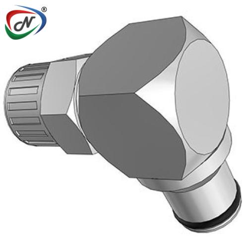 CPC Quick Connect & Disconnect Solutions LC21006 3/8 PTF Non-Valved Elbow Chrome-plated Brass Coupling Insert NSSP005793