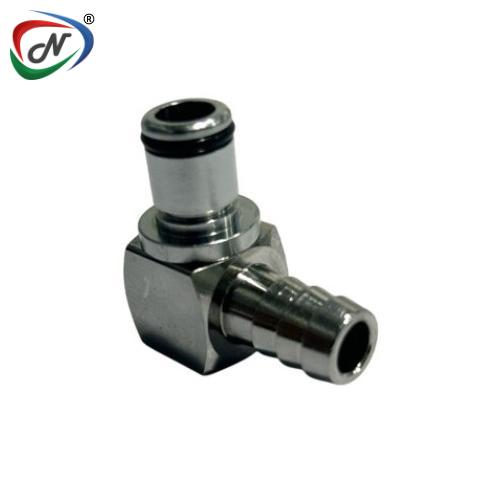 CPC Quick Connect & Disconnect Solutions LC23006 3/8 Hose Barb Non-Valved Elbow Chrome-plated Brass Coupling Insert NSSP003436