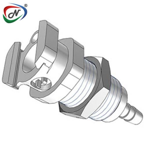 CPC Quick Connect & Disconnect Solutions LM16006 3/8 Hose Barb Non-Valved Multi-Mount Chrome-plated Brass Coupling Body NSSP005981
