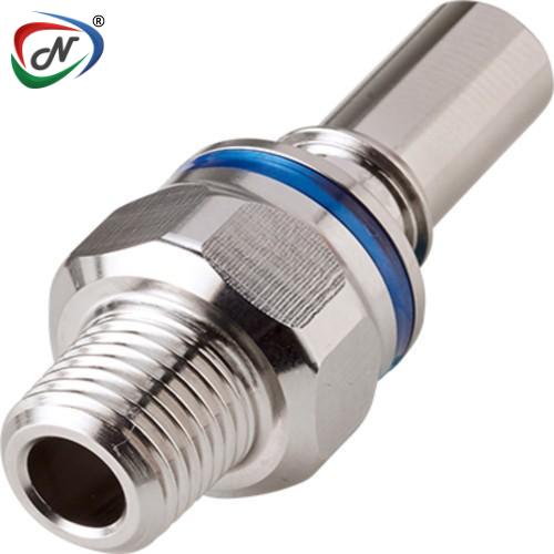 CPC Quick Connect & Disconnect Solutions LQ4D24004BLU 1/4 NPT Valved Insert - Blue NSSP006323