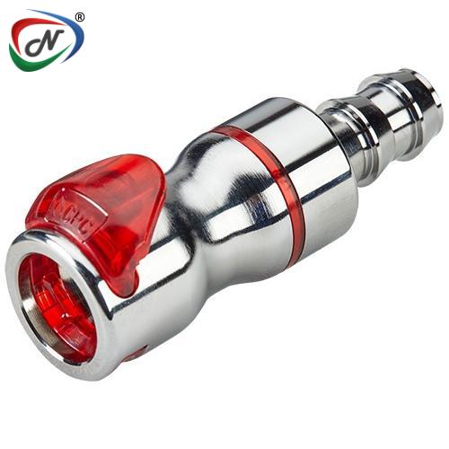 CPC Quick Connect & Disconnect Solutions LQ6D17008LREDV 1/2 Locking HB Valved In-Line Body - Red, FKM Seal NSSP006469