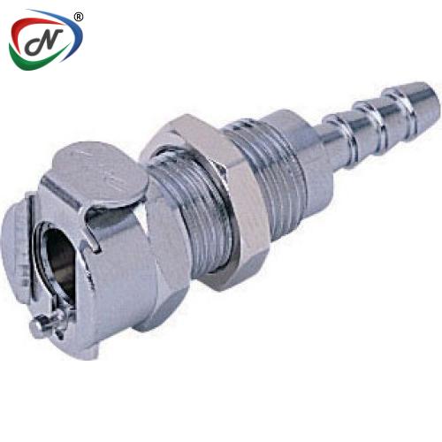 CPC Quick Connect & Disconnect Solutions MC1603NA 3/16 Hose Barb Non-Valved Panel Mount Chrome-plated Brass Coupling Body Nut Assembled NSSP006574