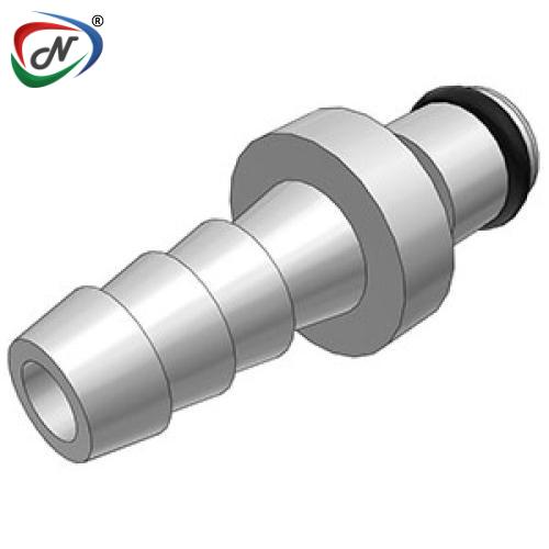 CPC Quick Connect & Disconnect Solutions MC2204EPR 1/4 Hose Barb Non-Valved In-Line Chrome plated Brass Coupling Insert EPDM Seal NSSP006614