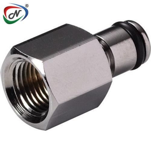 CPC Quick Connect & Disconnect Solutions MC2602 1/8 NPT Non-Valved Chrome-plated Brass Coupling Insert NSSP006669
