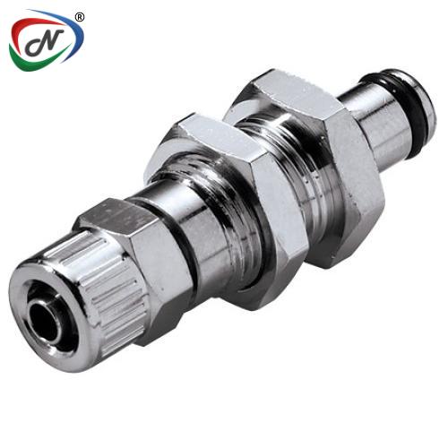 CPC Quick Connect & Disconnect Solutions MC4004NA 1/4 PTF Non-Valved Panel Mount Chrome -plated Brass Coupling Insert Nut Assembled NSSP006674