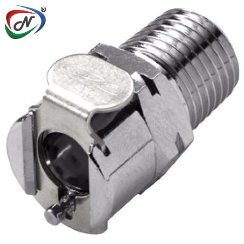 CPC Quick Connect & Disconnect Solutions MCD1004BSPT 1/4 BSPT Valved Chrome-plated Brass Coupling Body NSSP006693