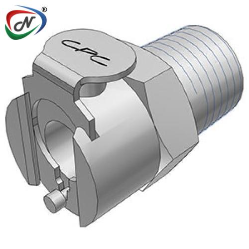 CPC Quick Connect & Disconnect Solutions MCD1004K2 1/4 NPT Valved Chrome-plated Brass Coupling Body - Yellow NSSP006700