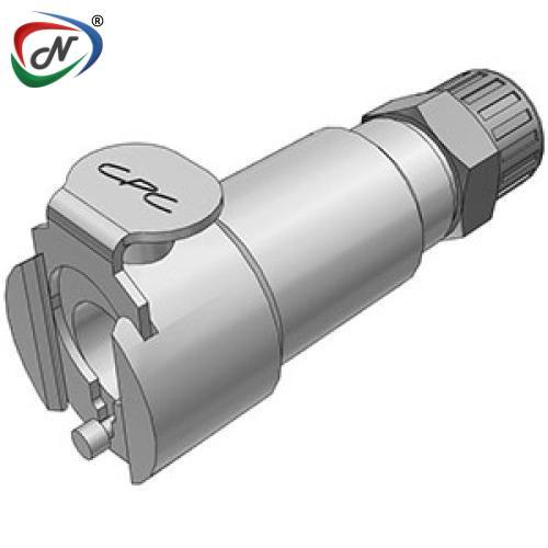 CPC Quick Connect & Disconnect Solutions MCD1304HT 1/4 PTF Valved In-Line Chrome-plated Brass Coupling Body High Temp Valve NSSP006746