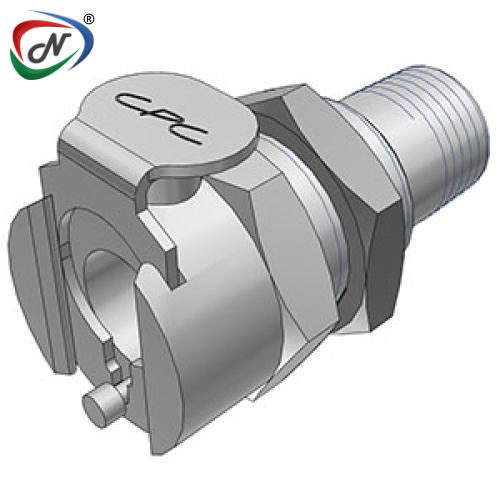 CPC Quick Connect & Disconnect Solutions MCD1502 1/8 NPT Valved Panel Mount Chrome-plated Brass Coupling Body NSSP006748