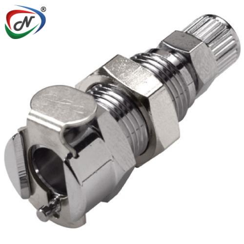 CPC Quick Connect & Disconnect Solutions MCD1702V 1/8 Hose Barb Valved In-Line Chrome -plated Brass Coupling Body FKM Seal NSSP006814