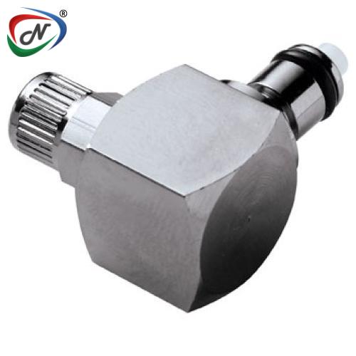 CPC Quick Connect & Disconnect Solutions MCD21025HT 5/32 PTF Valved Elbow Chrome-plated Brass Coupling Insert High Temp Valve NSSP006845