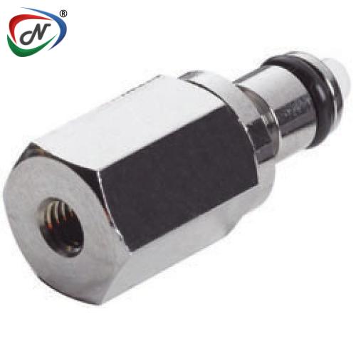 CPC Quick Connect & Disconnect Solutions MCD281032 10-32 Valved Chrome-plated Brass Coupling Insert NSSP007000
