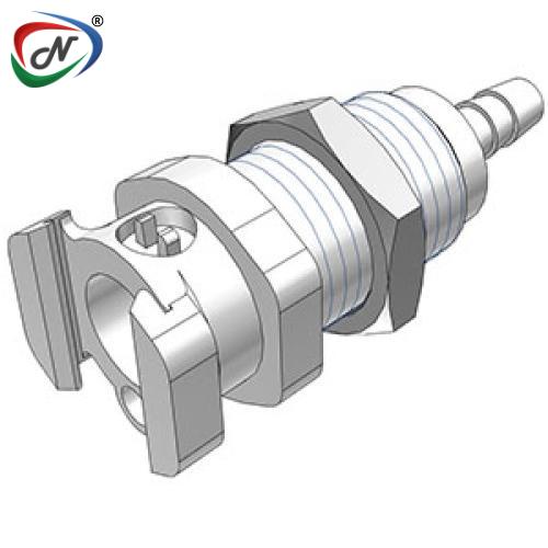 CPC Quick Connect & Disconnect Solutions MMD1602 1/8 Hose Barb Valved Multi-Mount Chrome plated Brass Coupling Body NSSP007143