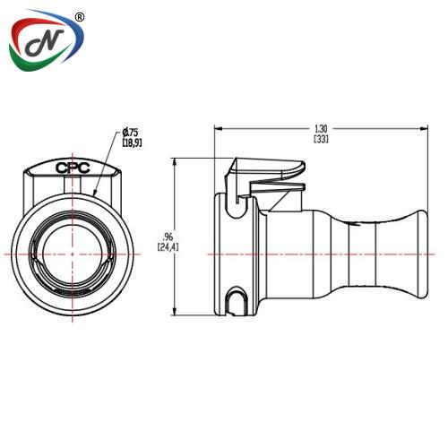 CPC Quick Connect & Disconnect Solutions MPC32039 Class VI Polysulfone Coupling Insert Cap NSSP008077