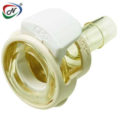 CPC Quick Connect & Disconnect Solutions MPCK17004T39  1/4 Hose Barb Non-Valved Class VI Polysulfone Coupling Body with Lock NSSP008089