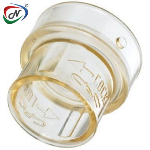 CPC Quick Connect & Disconnect Solutions MPU30039M USP Class VI Polysulfone Coupling Body Plug with Class VI Silicone O-Ring NSSP008082
