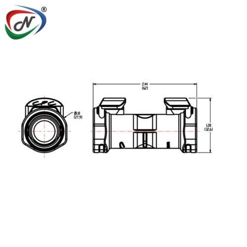 CPC Quick Connect & Disconnect Solutions MPX17X1739 MPX Body x MPX Body Class VI Polysulfone Adaptor NSSP008109