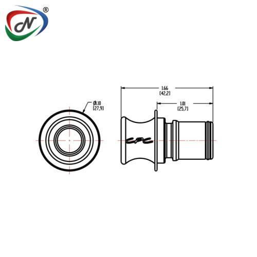 CPC Quick Connect & Disconnect Solutions MPX30039M  Class VI Polysulfone Coupling Body Plug with Class VI Silicone O-Ring NSSP008121