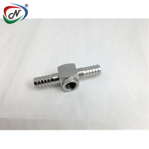 Nespl 3/8"BARB X 3/8"BARB WITH 1/8"NPT HOLE  NSSP002916