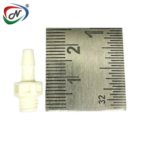 CPC Quick Connect & Disconnect Solutions KS430 Straight Fitting, 1/4-28 UNF X 1/8 HB, White Nylon NSSP003342