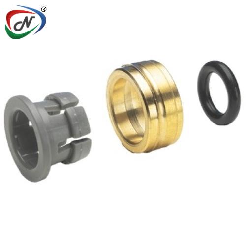 John Guest MI2812N 3/8'' METAL HALF CARTRIDGES -IMPERIAL SIZE Grey Acetal Collet, Brass Body, Nitrile ‘O’ Ring NSSP003903