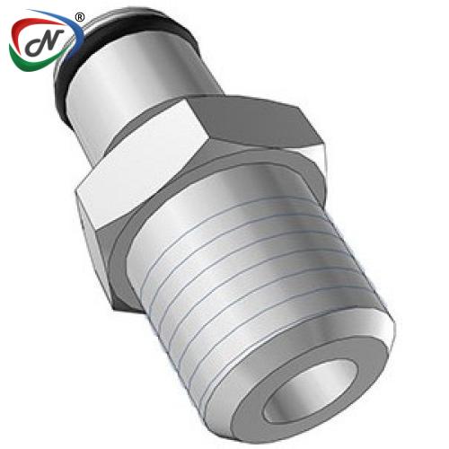 CPC Quick Connect & Disconnect Solutions 71400 1/4 NPT Non-Valved Chrome-plated Brass Coupling Insert  (LC24004 NSF) NSSP004438