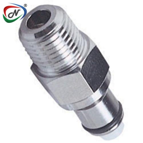 CPC Quick Connect & Disconnect Solutions 71500 1/4 NPT Valved Chrome-plated Brass Coupling Insert  (LCD24004 NSF) NSSP004439