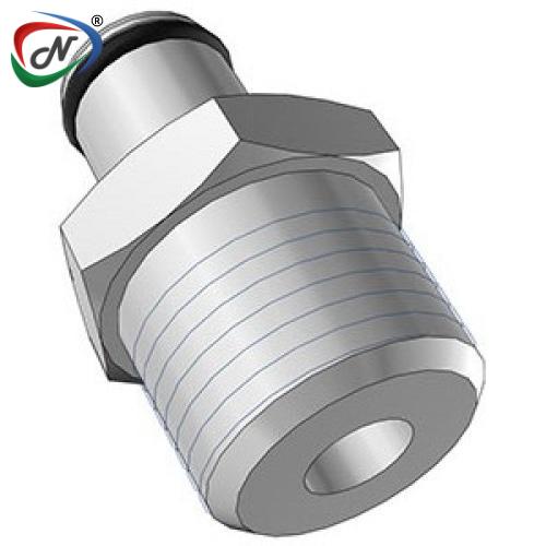 CPC Quick Connect & Disconnect Solutions 72200 3/8 NPT Non-Valved Chrome-plated Brass Coupling Insert  (LC24006 NSF) NSSP004441