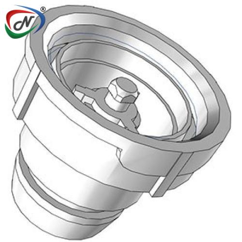 CPC Quick Connect & Disconnect Solutions 96400 38mm Valved Dispensing Acetal Cap with FDA Buna Without Thread O-Ring (UDC) NSSP004531