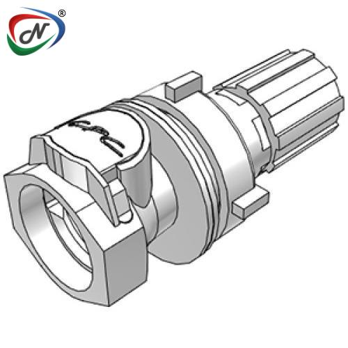 CPC Quick Connect & Disconnect Solutions CQHD06110108 Valved Panel Mount Polypropylene Coupling Body, 1/2 Flare and FKM (Viton®) O-Ring NSSP004739