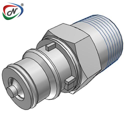 CPC Quick Connect & Disconnect Solutions CQHD06200212 Valved In-Line Polypropylene Coupling Insert, 3/4 MNPT and FKM (Viton®) O-Ring NSSP004767