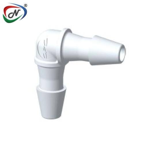 CPC Quick Connect & Disconnect Solutions HE270 Elbow Fitting, 1/16 HB X 1/16 HB, Natural PVDF NSSP005071