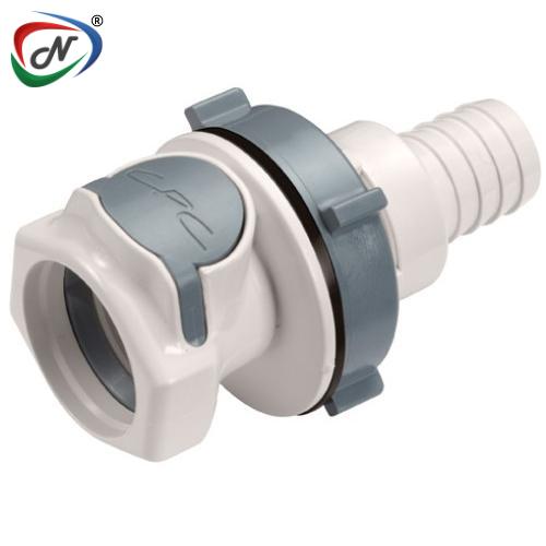 CPC Quick Connect & Disconnect Solutions HFCD161035 5/8 Hose Barb Valved Panel Mount  Polysulfone Coupling Body NSSP005365