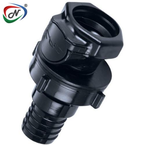 CPC Quick Connect & Disconnect Solutions HFCD161257NA 3/4 Hose Barb Valved Panel Mount Polysulfone Coupling Body Nut Assembled NSSP005371