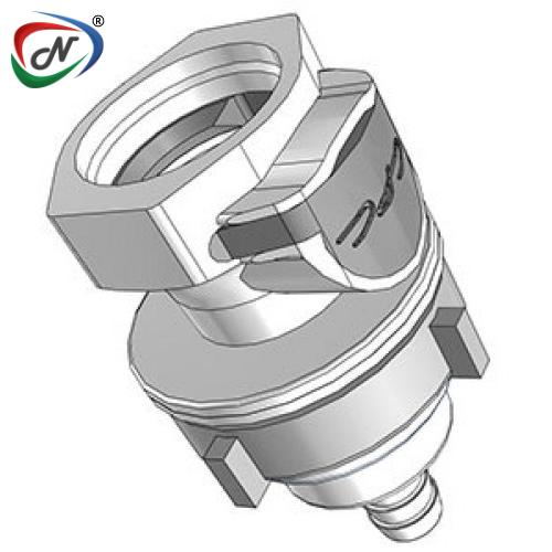 CPC Quick Connect & Disconnect Solutions HFCD16635NA 3/8 Hose Barb Valved Panel Mount  Polysulfone Coupling Body Nut Assembled NSSP005375