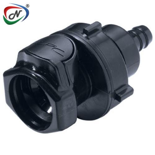 CPC Quick Connect & Disconnect Solutions HFCD16657 3/8 Hose Barb Valved Panel Mount Polysulfone Coupling Body NSSP005377